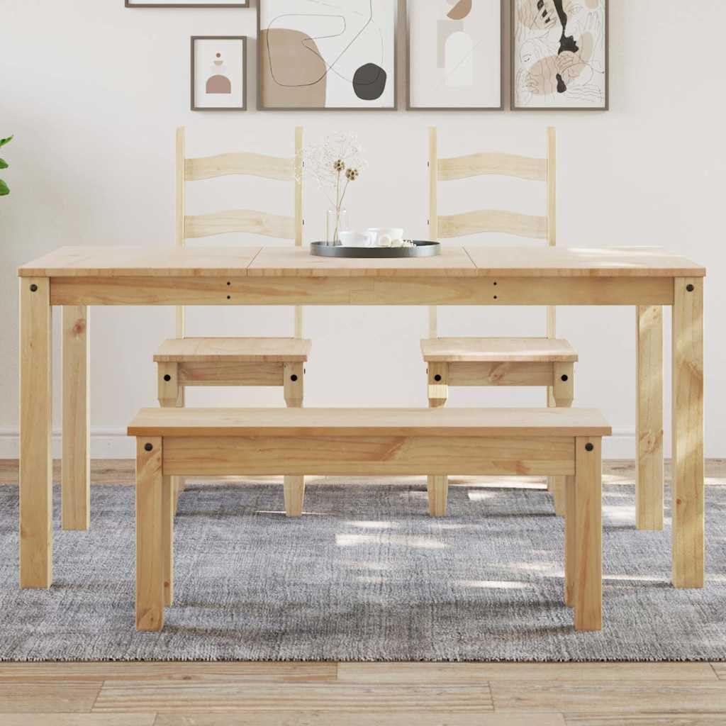 Table à manger en pin massif 160x80x75 cm Panama pour cuisine minimaliste