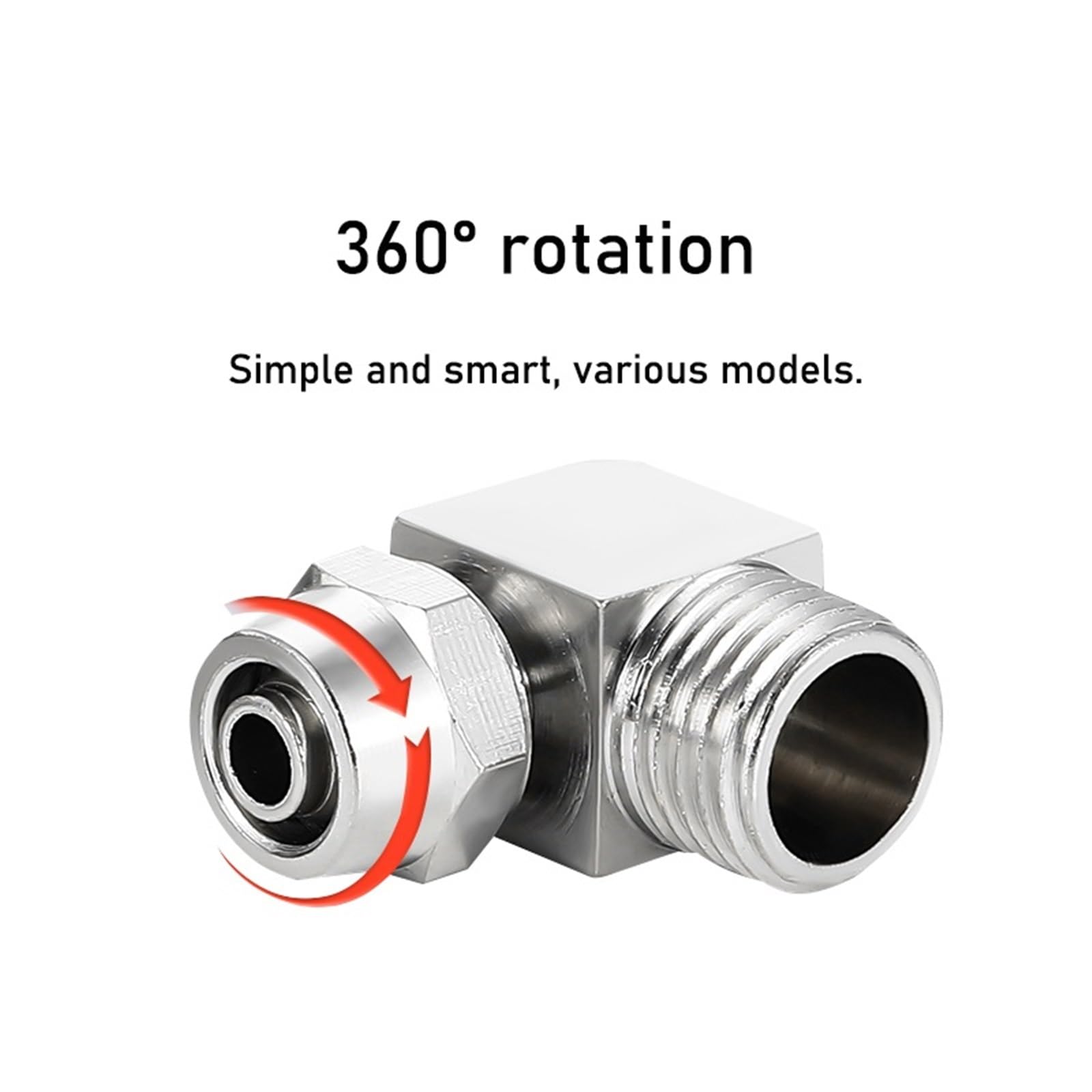 10 piezas de accesorios neumáticos de codo roscado de giro rápido, conector de aire de cobre niquelado KLL4/6-M5, KLL4-01, KLL6-02, KLL8-01, KLL8-02(KLL10-01)