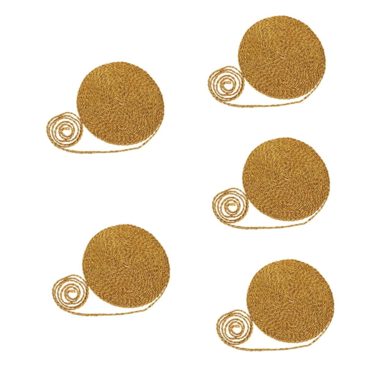5 Piezas Trim Cinta Trenzada Decorativa para Cortinas Ribete Dorado Lavable para Manualidades y Ropa Accesorio Práctico para Diy Textura Fina y Diseño Único Versátil Decoración y