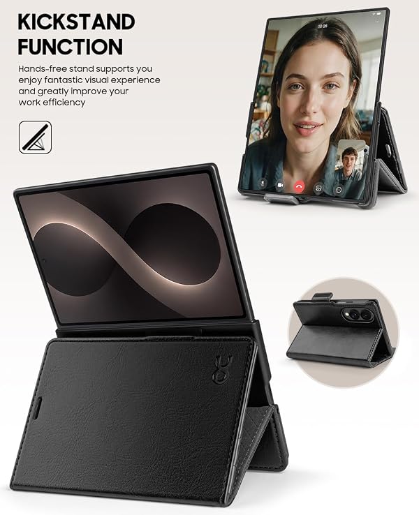 OCASE for Wide Version Samsung Galaxy Z Fold 8 Case Wallet-Black by OCASE - Used condition - Image 4