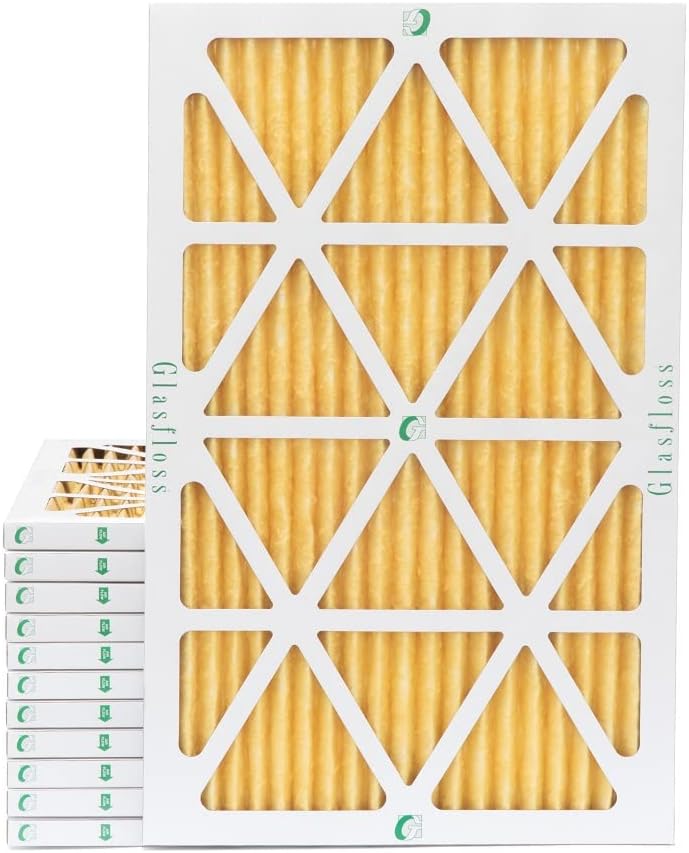 Glasfloss 16x20x4 MERV 11 AC & Furnace 4" Depth Air Filters. Box of 4. Actual Size: 15-1/2 x 19-1/2 x 3-3/4
