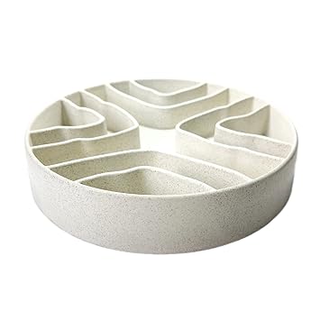 8-Inch Slow Feeder Dog Bowls, Slow Eating Dog Bowl, Cat Bowls, Maze Pet Bowls, Anti Gulping Healthy Eating, Slow Eating Healthy Design for Small Medium Size Dogs & Cats
