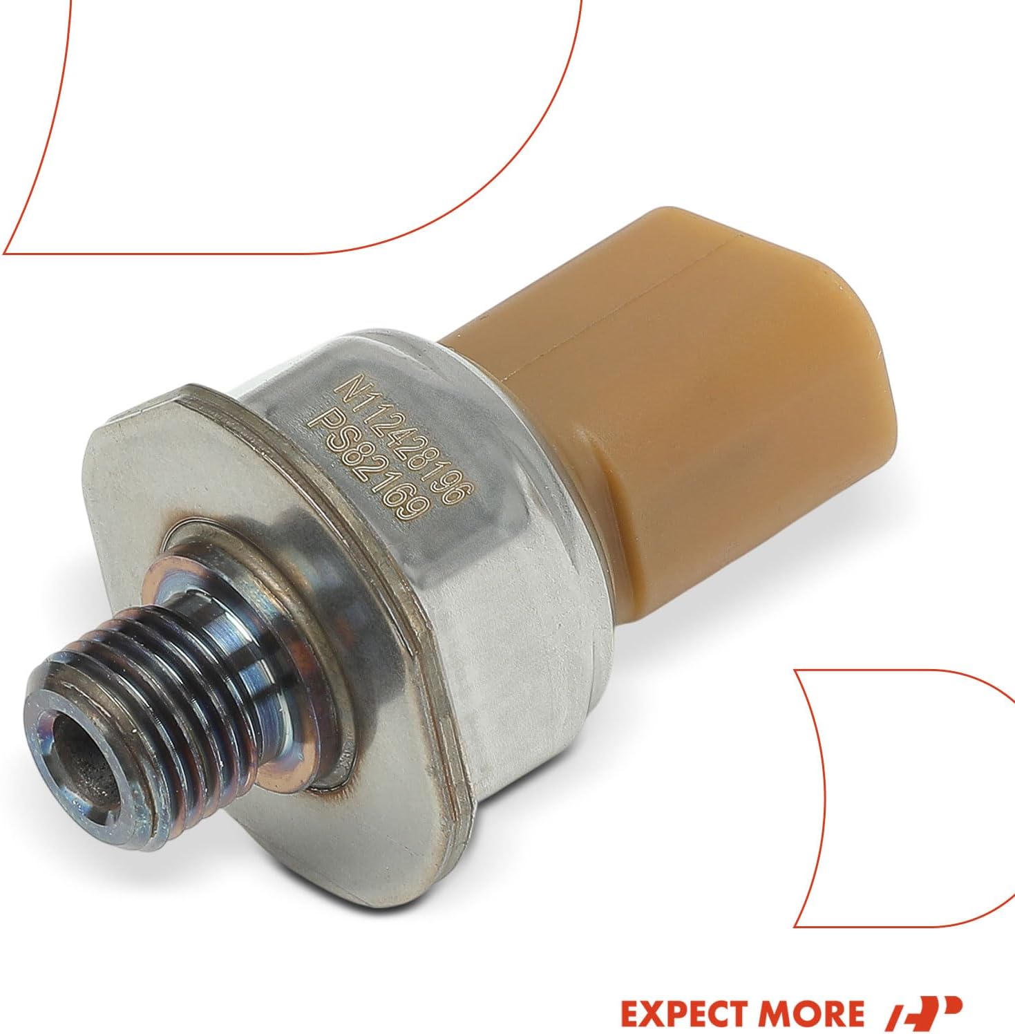 A-Premium Fuel Pressure Sensor [3 Pins] Compatible with Ford F-650 F650 2007, F-750 F750 2007 & Blue Bird All American FE 2005-2007 & GMC C6500 Topkick 2007