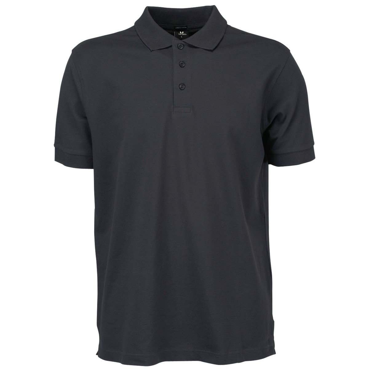 Tee Jays Mens Luxury Stretch Short Sleeve Polo Shirt - Grey - X-Large