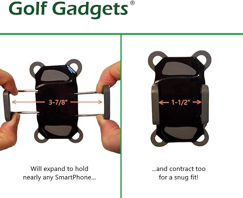 Miniatura 6 de Golf Gadgets - Sistema de grabación de swing  Soporte para carrito de golf o carrito de tracción para teléfono inteligente. Compatible con iPhones,