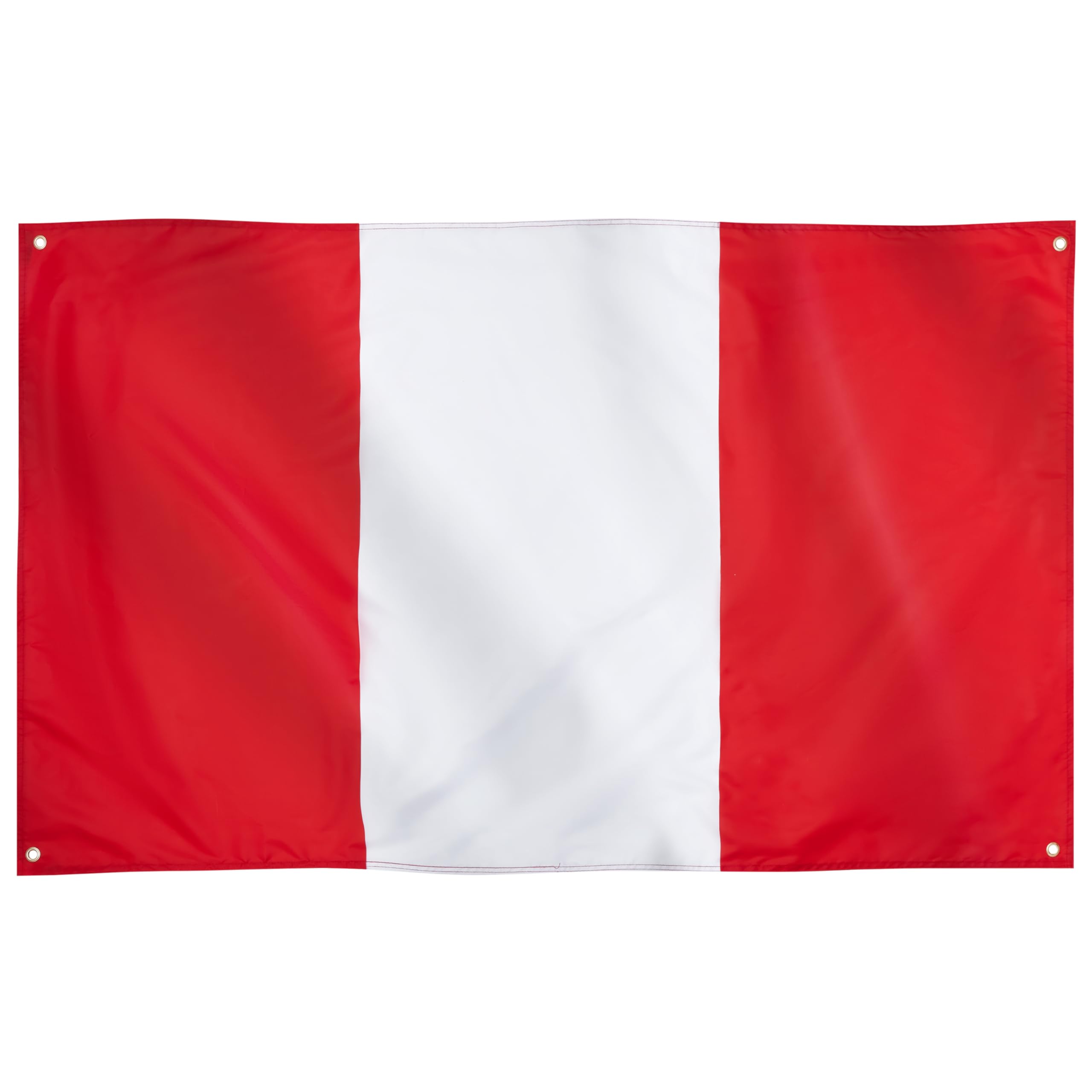 Runesol Peru Flag, 91x152cm, 3ft x 5ft, 4 Grommets, Eyelet In Every Corner, Peruvian Flag, Bandera de Perú, Premium Flags