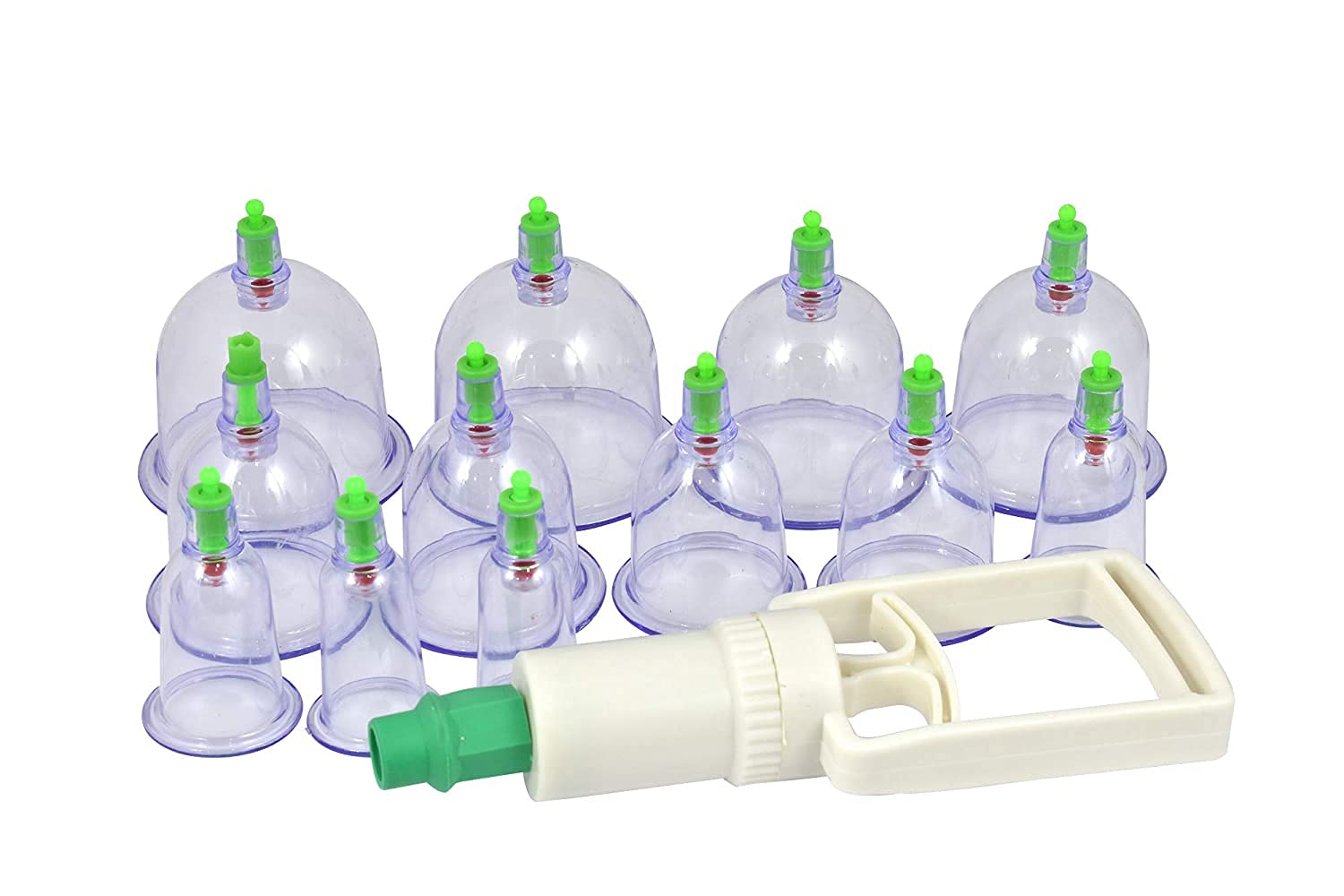 Wolblix HIJAMA CUPPING KIT SET 12 PCS Vacuum Cupping Set Health Care Vacuum Cupping Portable Body Relaxation Massage Therapy Kit Cupping Cups (B09XCKLHL1) Amazon Price History, Amazon Price Tracker