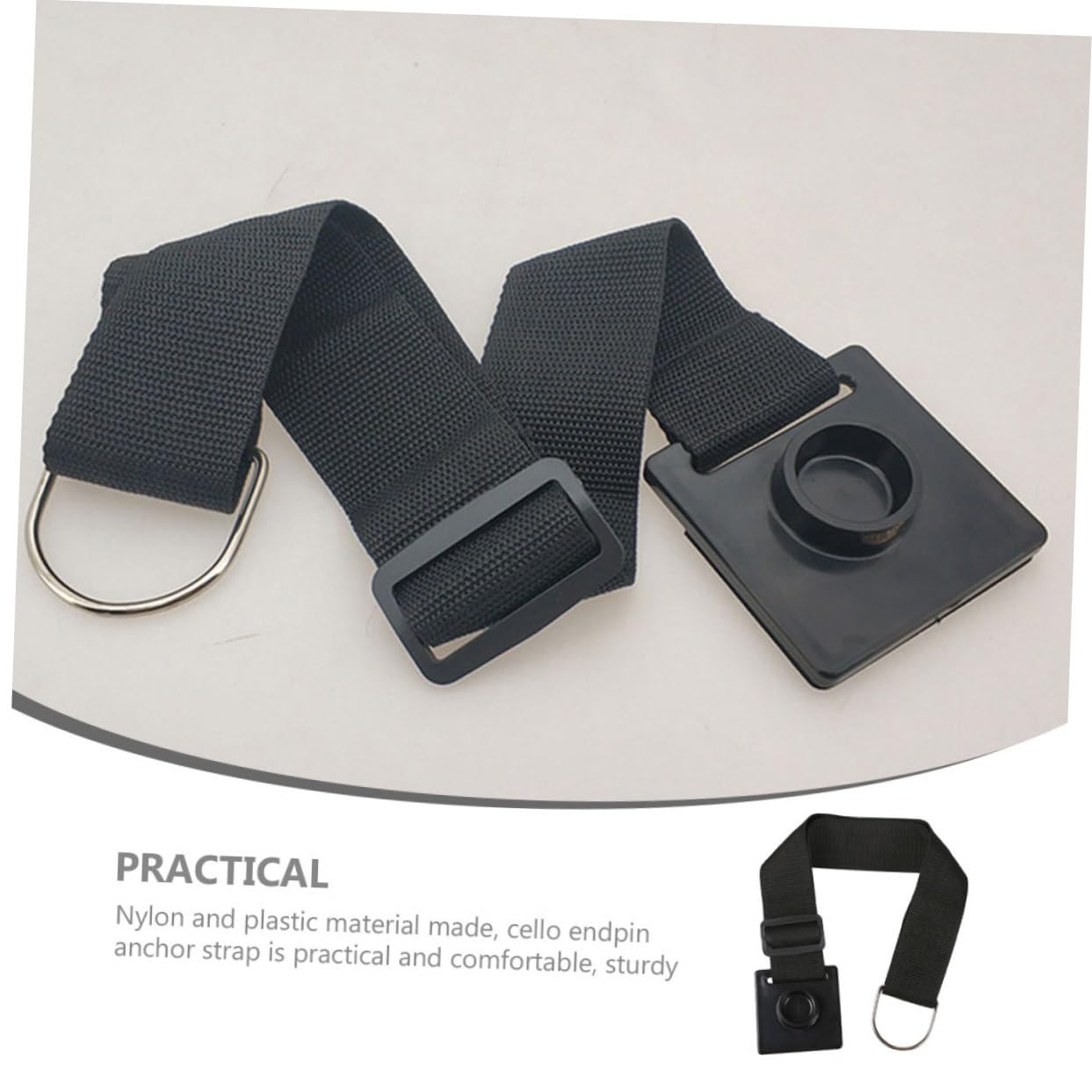 Levemolo Cello Endpin Strap for Case Endpin for Cello Cello Strap for Standing Black Cello Instrument Accessories