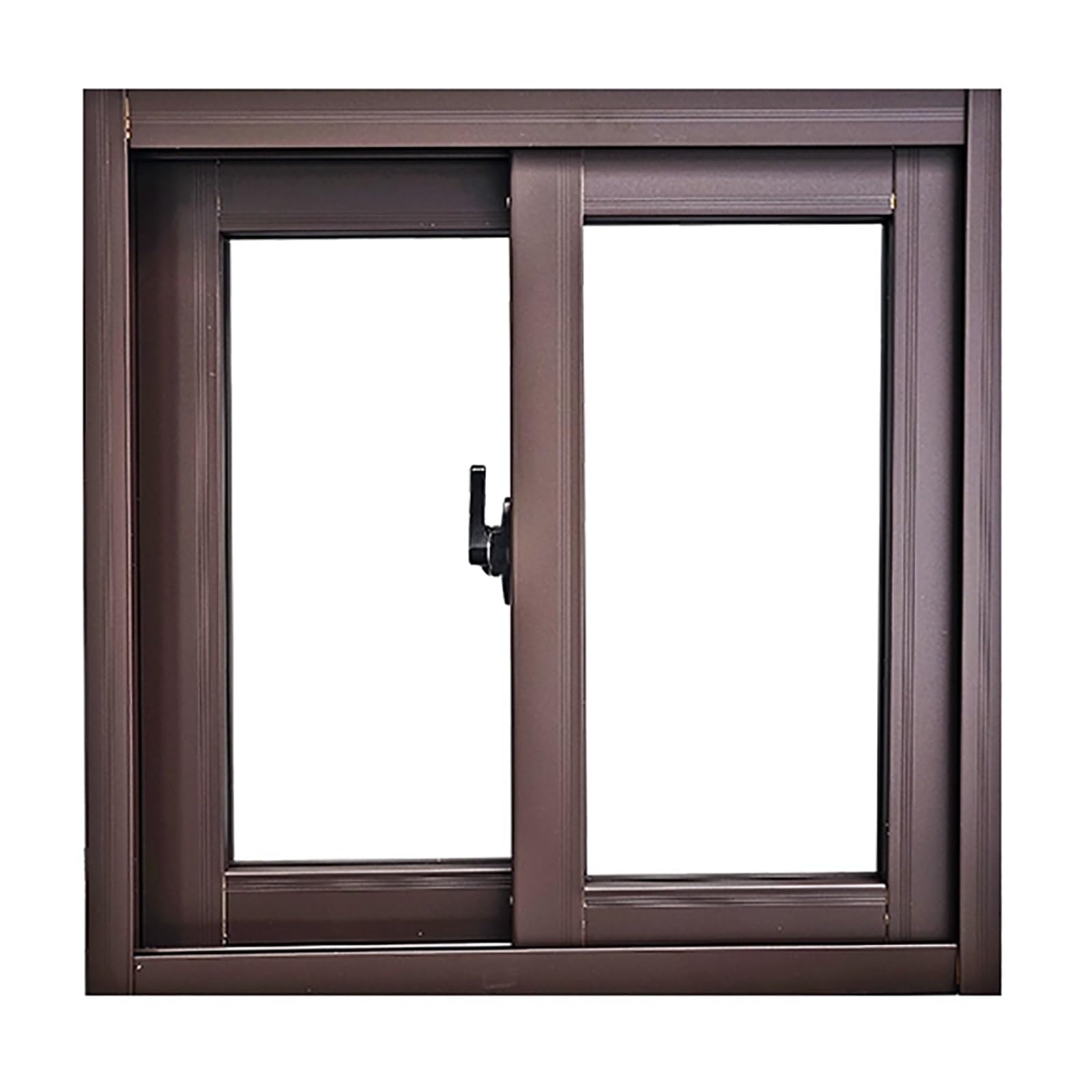 THNSAWX Basement Sliding Window, Basement Shed Window, Custom, Aluminum Frame, Tempered Glass, Easy Install, for Barns, Kitchen, Bathroom(Brown,50x50cm/W19.6xH19.6in)