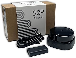 WayPonDEV RPLIDAR S2P Lidar Sensor 2D 360 Degree 50 Meters Scanning Radius 32KHz IP65 ROS SLAM LIDAR Sensor Scanner for Indoor Outdoor Obstacle Avoidance and Navigation of Robots (UART TTL)