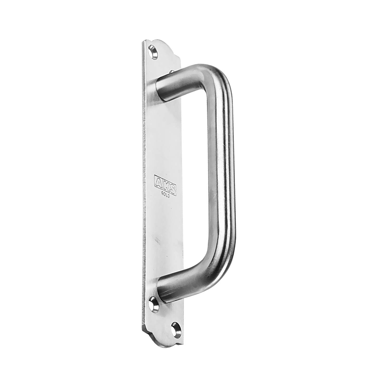 AKS Full Round On Plate Stainless Steel Door Pull Handle Size 8 Inch Finish Satin SS-picture-20