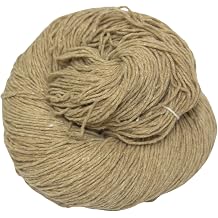 Knitsilk Tussah Carded Spun Silk Yarn 6 ply 6/30 Nm,100 Gm, Wild Silk Yarn 500+Yards | for Knitting, Crocheting, Hand Weaving, Rugs, Natural Earth Colors -Matt Finish PCK of 2