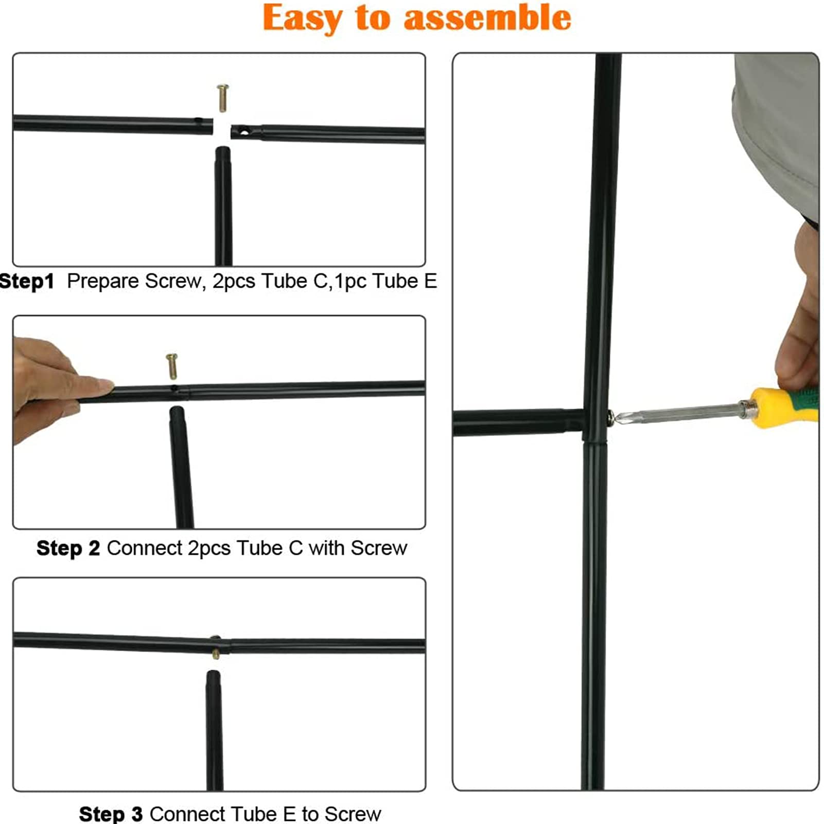 Arco da giardino in metallo bianco resistente alle intemperie - Ele graticcio per piante rampicanti e rose, perfetto per matrimoni e decorazioni per esterni, ideale per vialetti e decorazioni da