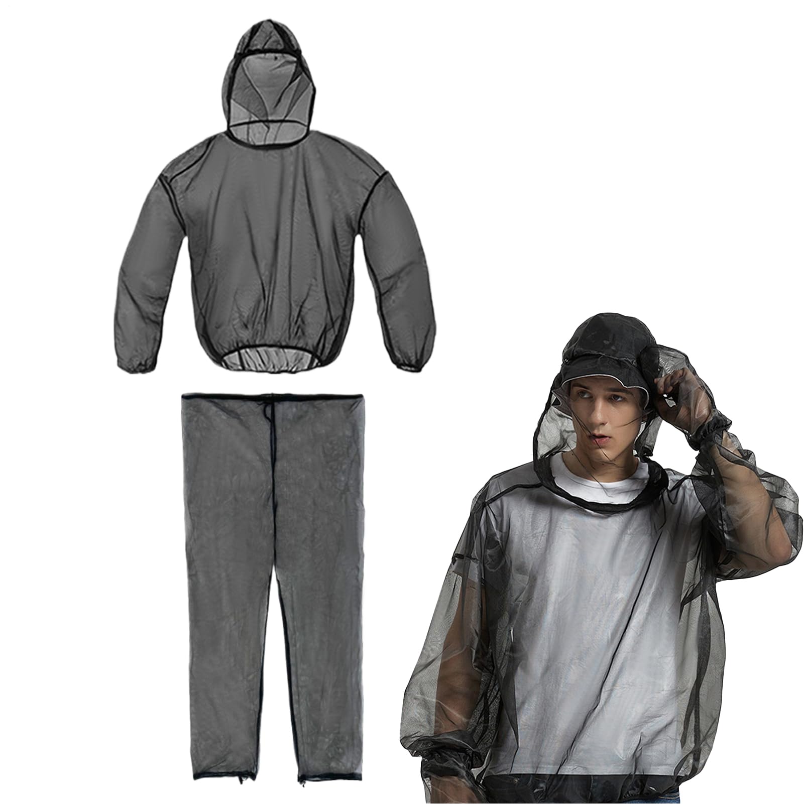 Chaqueta antimosquitos flexible para evitar picaduras de insectos en rutas de senderismo y montaña 8