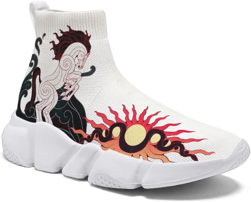 Men Women Slip-on Socks Sneakers Art Graffiti Painted Casual Shoes Tennis Running Shoes Plus Size 5-15