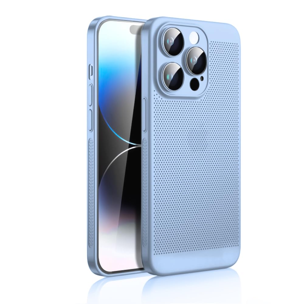 Dl3 Mobilak Case For iPhone 11 Pro Max 6.5-Inch Heat Dissipation Case with Built-in Camera Lens Protector Slim Fit Breathable Cooling Anti-Fingerprint Hard PC Back Shockproof Cover