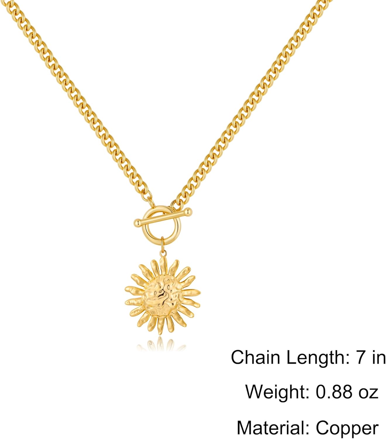 Chunky Gold Star/Cross Necklaces for Women Trendy Star Choker Necklace Bold Vintage Statement Necklace Jewelry - Image 7