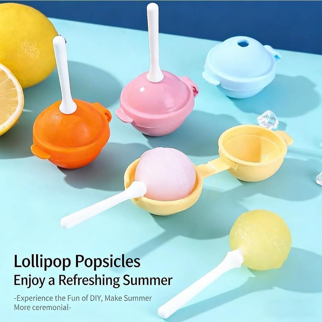 Moldes de helado para piruletas, fácil liberación, grado alimenticio, para jugos caseros, yogur y golosinas congeladas, juego de 12 moldes grandes reutilizables para helado
