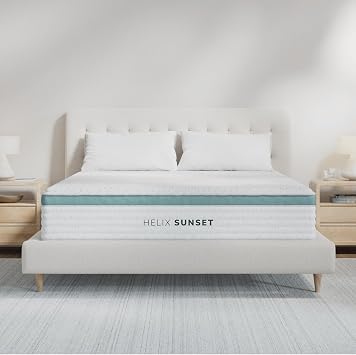 مرتبة Helix Sunset مع وسادة علوية من GlacioTex، مزدوجة