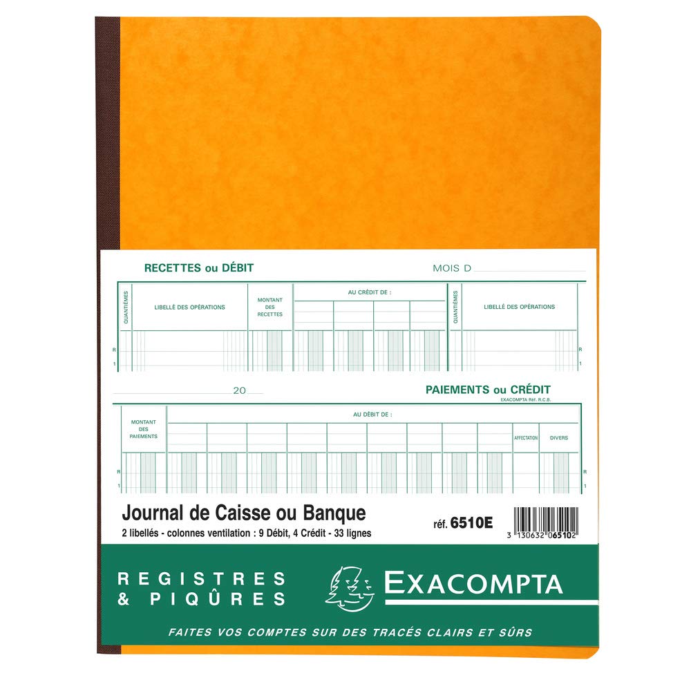 EXACOMPTA Piqre "Journal de caisse ou banque", 320 x 250 mm VE = 1
