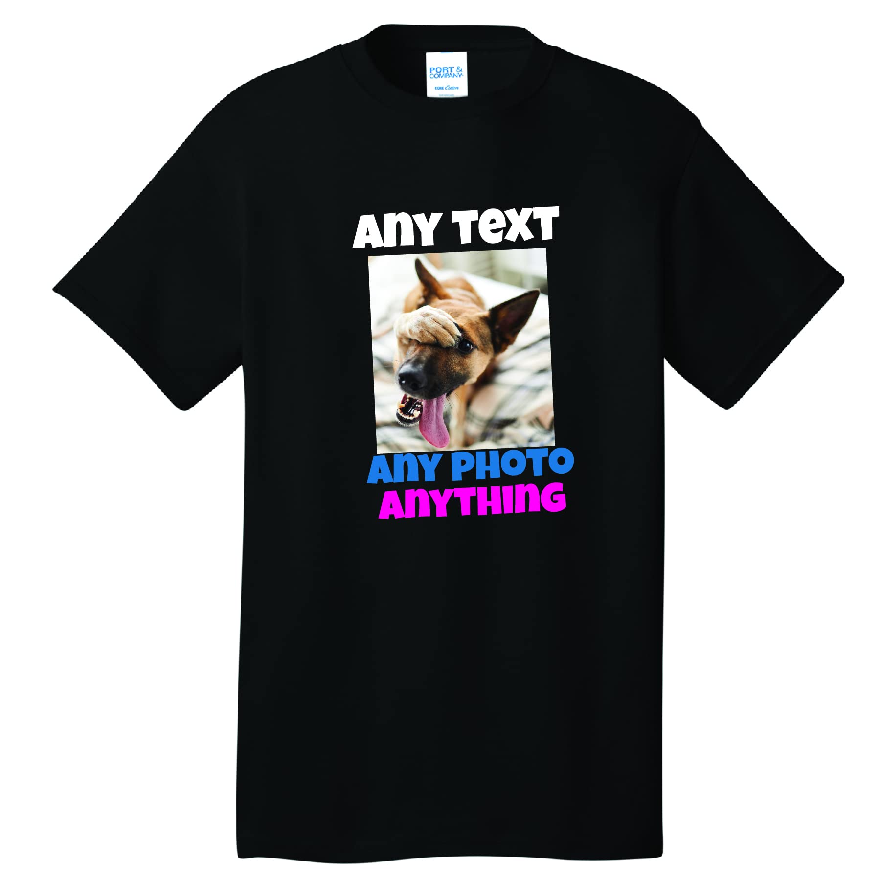 WYCO ProductsDark T-Shirt in Black, Charcoal, Red, Royal Blue, or Navy Shirt DTG Customization