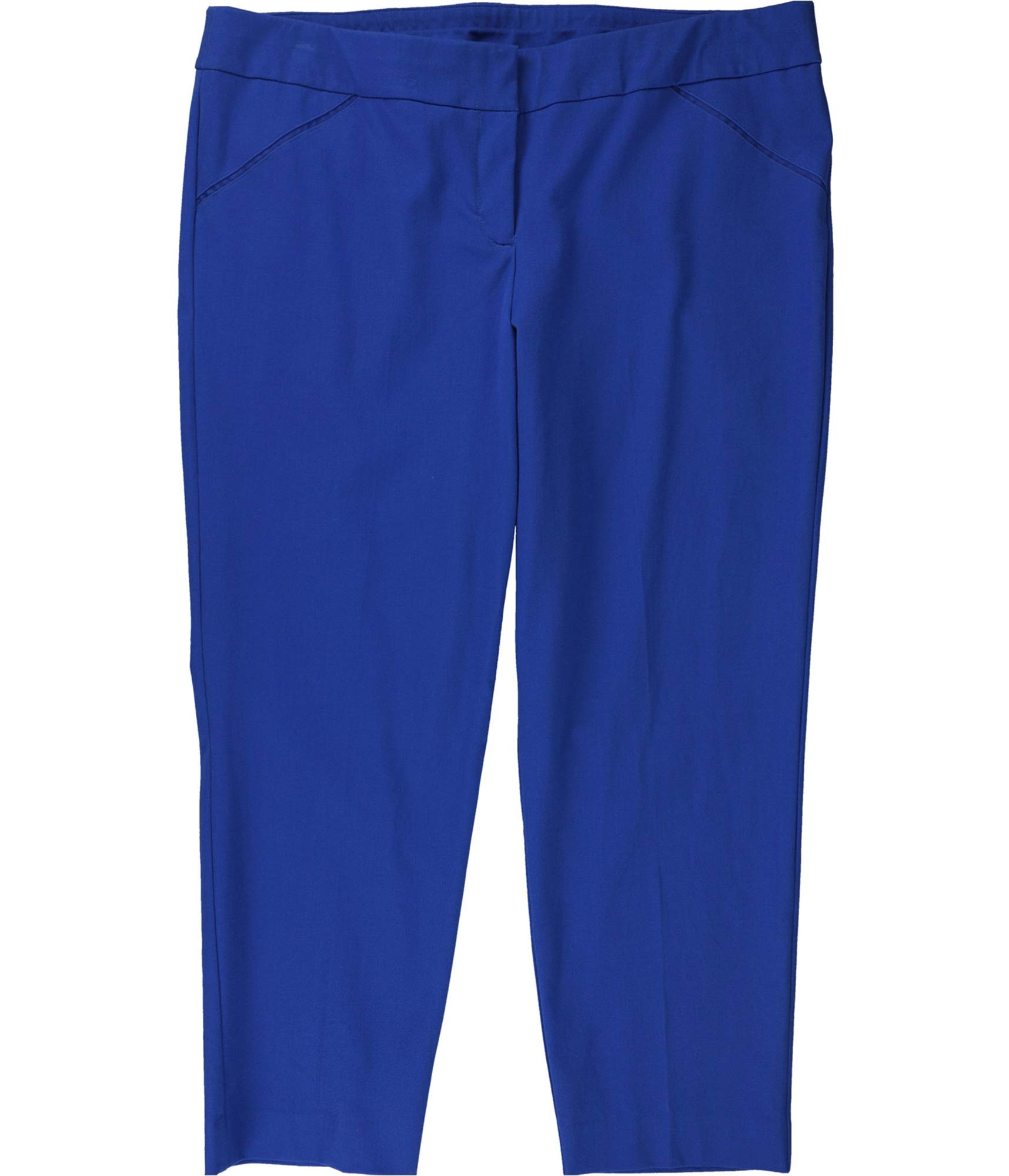 Alfani Womens Solid Slim Casual Cropped Pants Blue 6