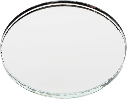 Plymor Espejo redondo de vidrio no biselado de 0.118 in, 1.5 pulgadas x 1.5 pulgadas (paquete de 144)