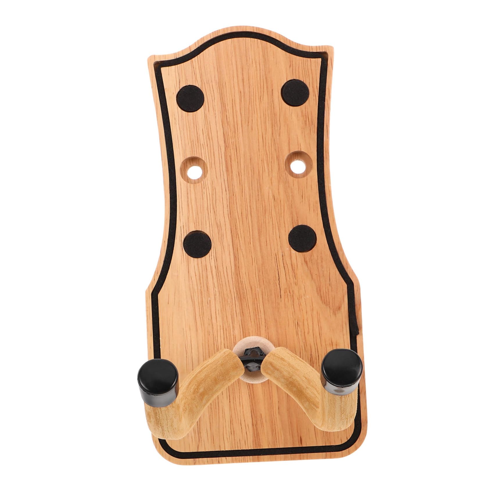 Abaodam Supporto da Parete per Chitarra in Legno Stabile Gancio per Chitarre Acustiche Elettriche Basso e Ukulele Facile da Installare per Casa Studio e Festival