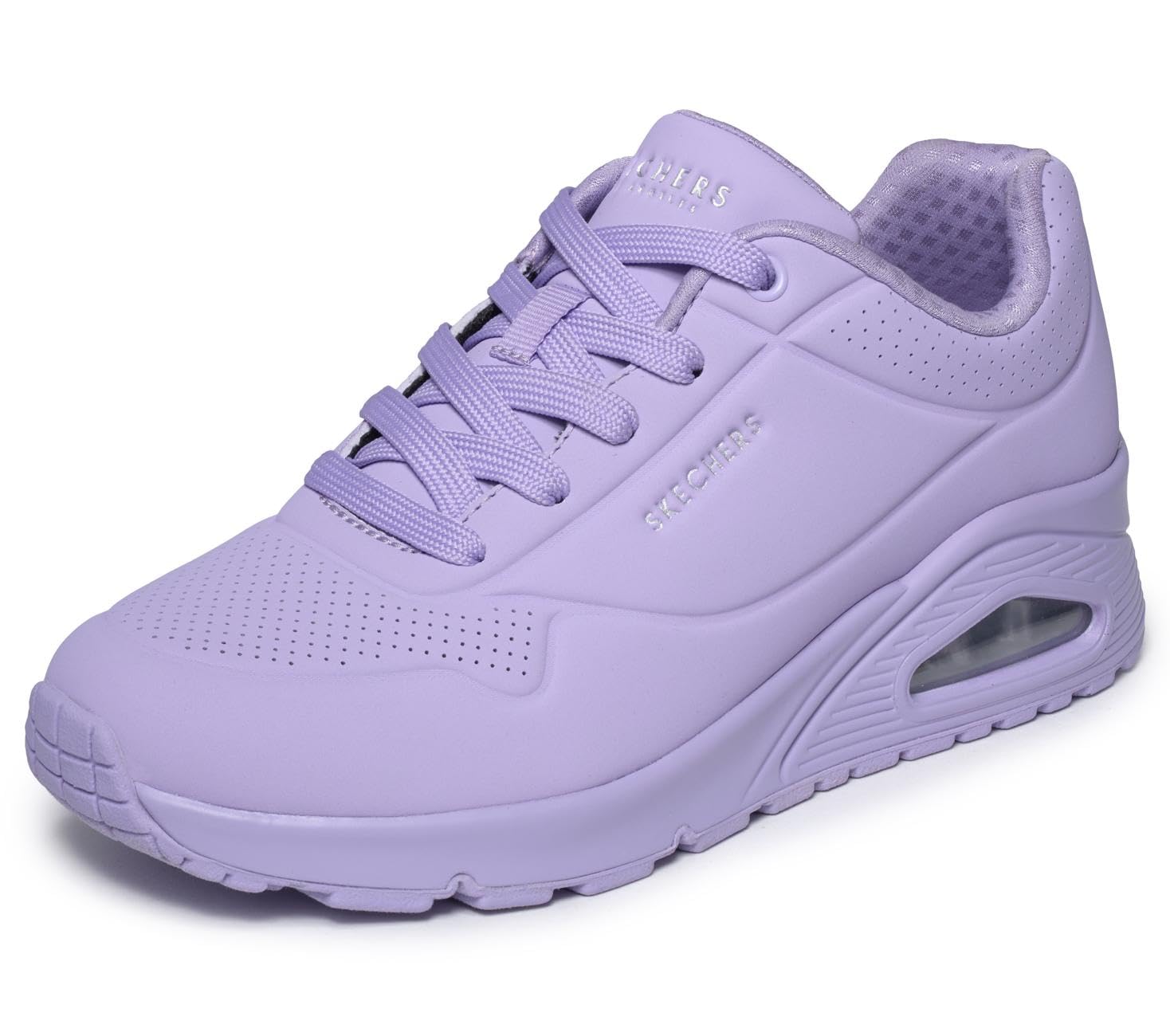 Skechers Women's Purple Classic Low-Top Trainers in Size 4, Sports Direct