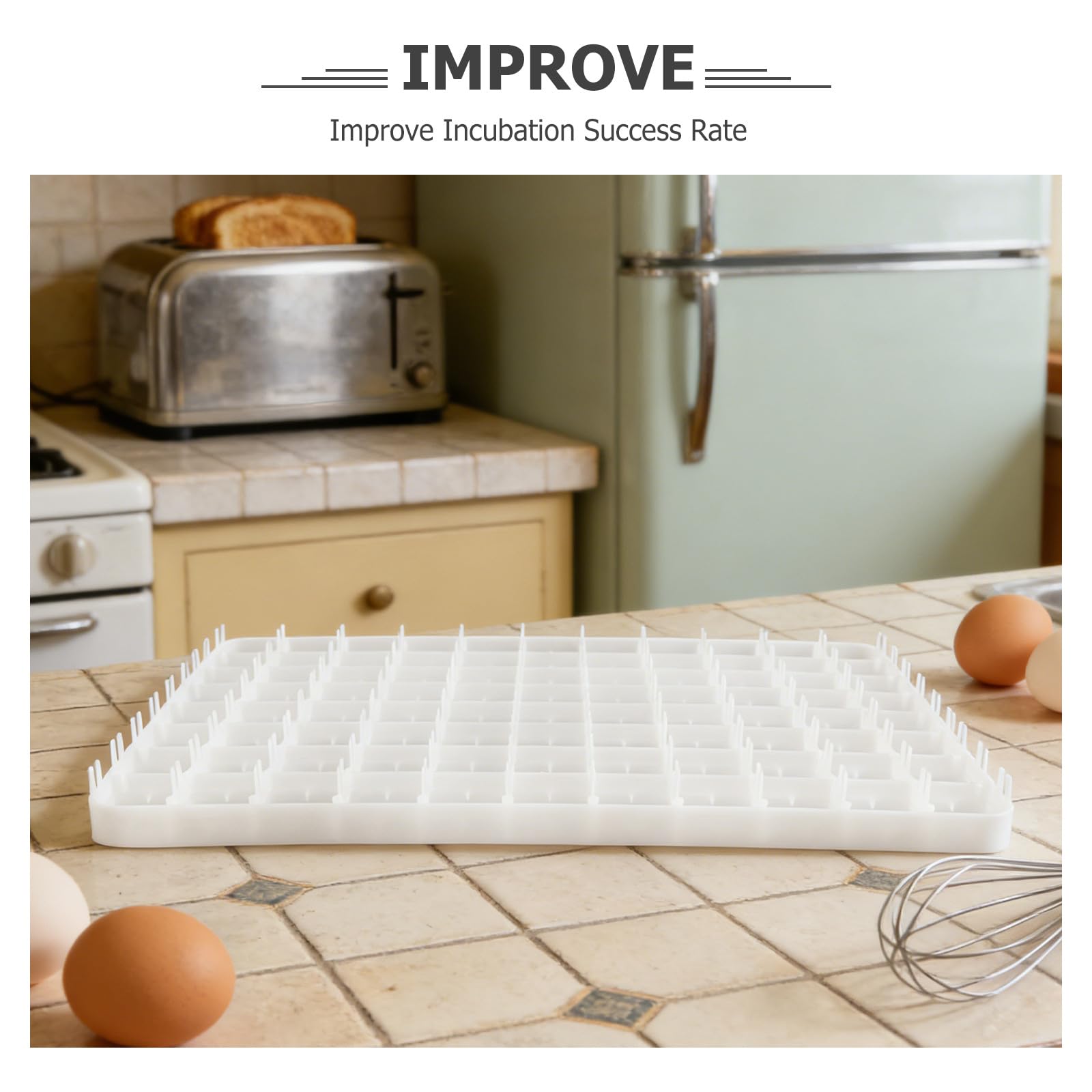 Vassoio per Incubatrice Uova di Pollo 2 Pezzi Plastica 88