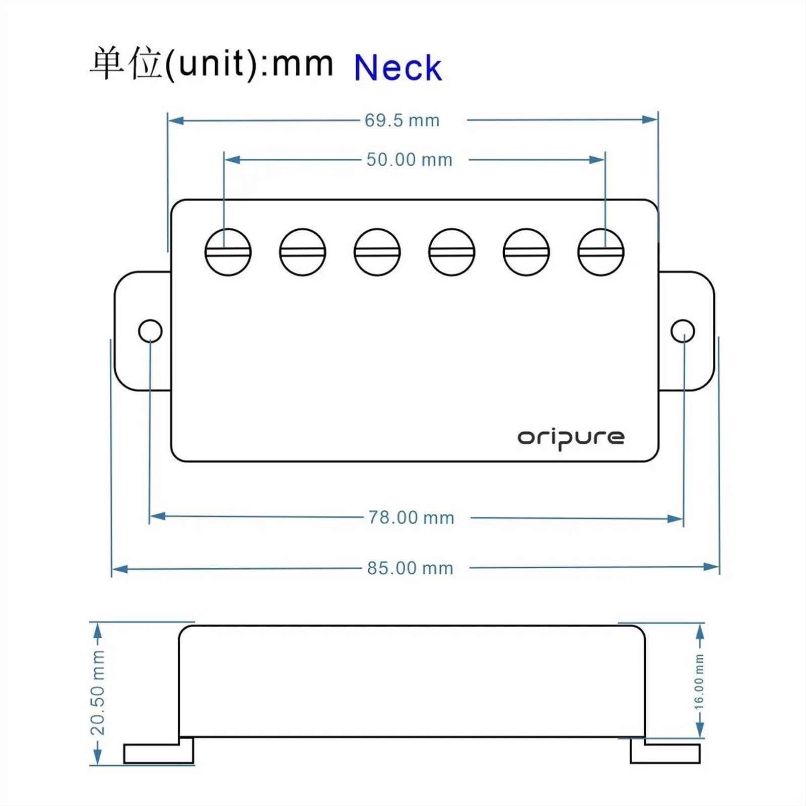 Pickup Gitary Elektrycznej Vintage Alnico 5 Humbucker Guitar Pickup Części do gitary Gryf/Most Wybierz(Neck 7-7.4K)