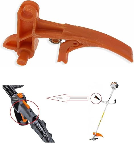 Miniatura 3 de 4140 180 1500 Gatillo del acelerador para STIHL FC55, HL45, FS38, FS45, FS46, FS55, KM55, Recorta cuerdas que reemplaza 4140 182 1000