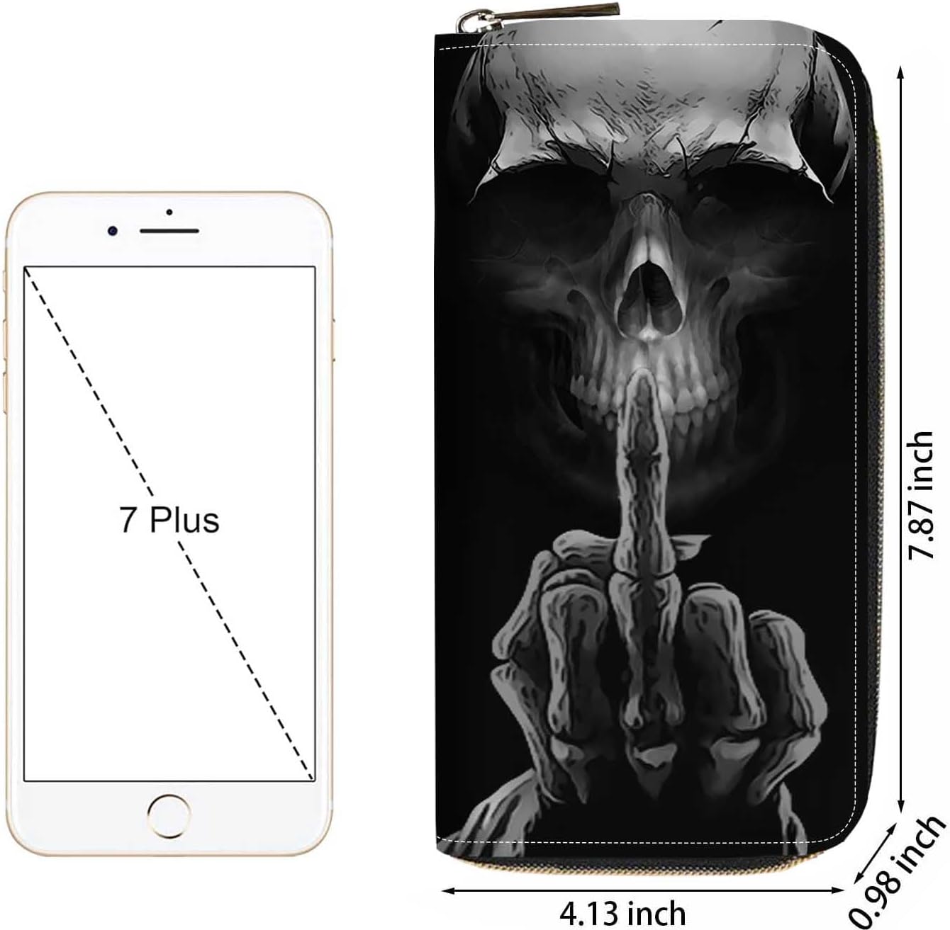 Women Large Capacity Wallets PU Leather Zipper Clutch Purse for Smart Phone/Card/Coin/Cash