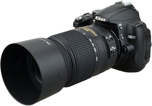 Miniatura 7 de Parasol reversible para lente de cámara HB-57 de repuesto para Nikon DX 2.165-11.811 in F4.5-5.6G ED VR zoom lente en D500 D7500 D7200 D7100 D7000