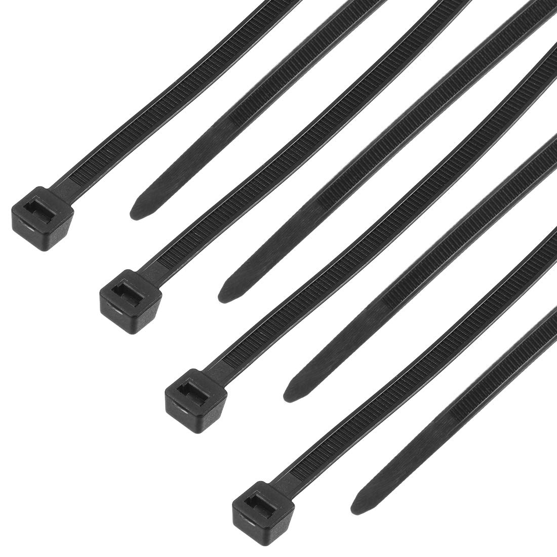 uxcell Nylon Cable Ties 20 Inch Self-Locking Zip Ties 0.2 Inch Width Black 50pcs