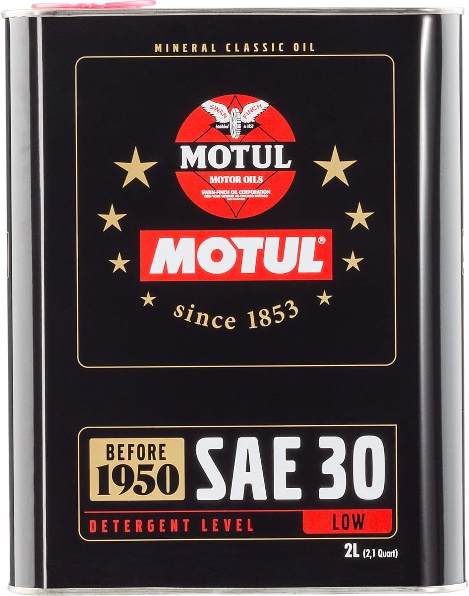 Motul 104509 Classic SAE 30 Mineral Engine Oil 2-liter