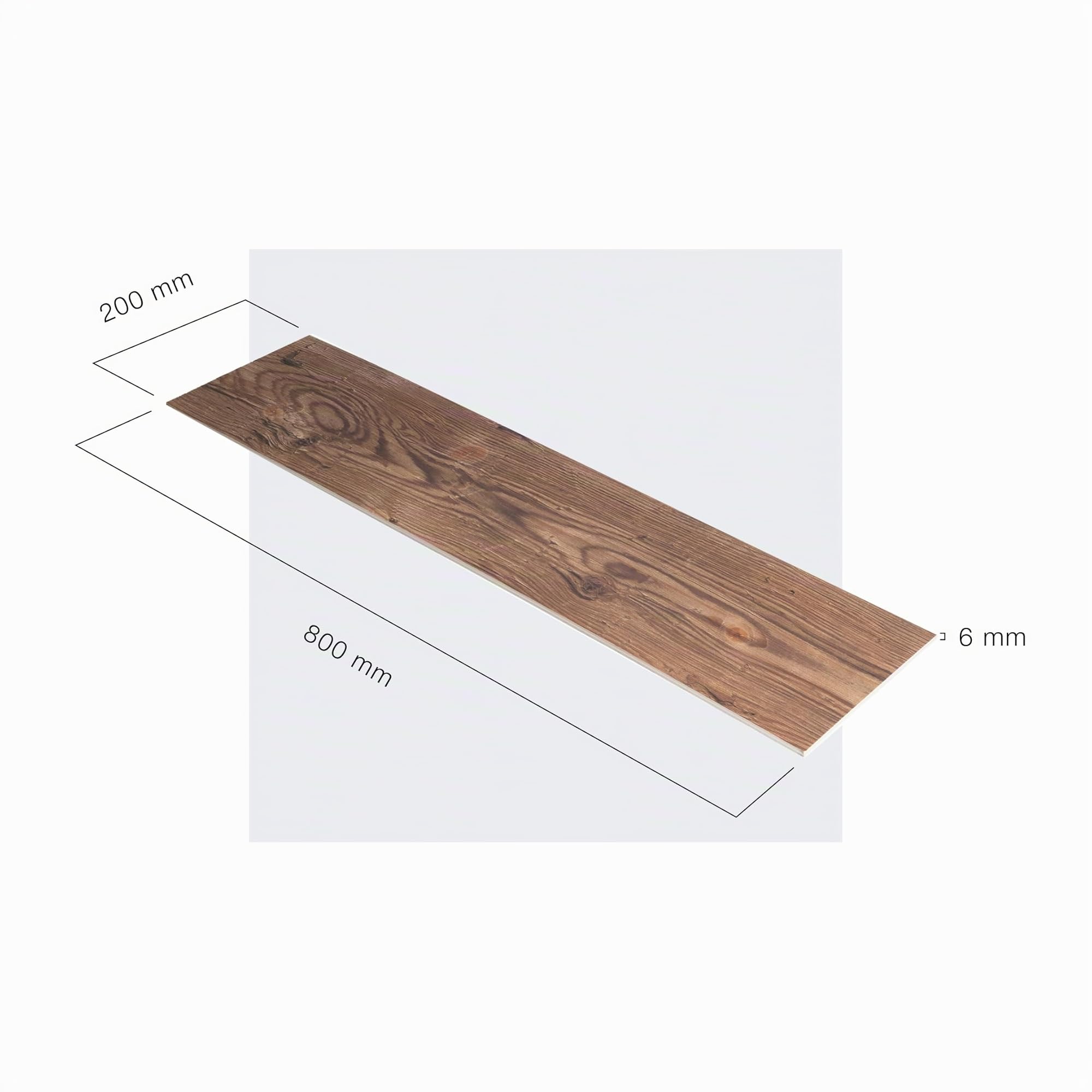 SUN WOOD Stick-it Rivestimento murale legno autoadesivo in design legno antico //TIROL 02 I 0,48m² Rivestimento Parete Panelli murali adesivo pannello decorativo