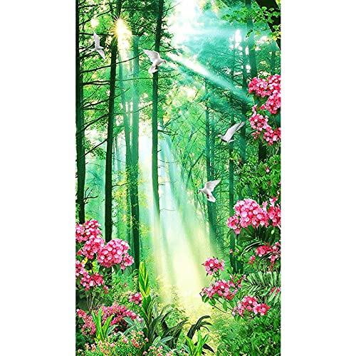 Diamond painting forêt 50x120cm l'idée cadeau créative pour les fans d'artisanat
