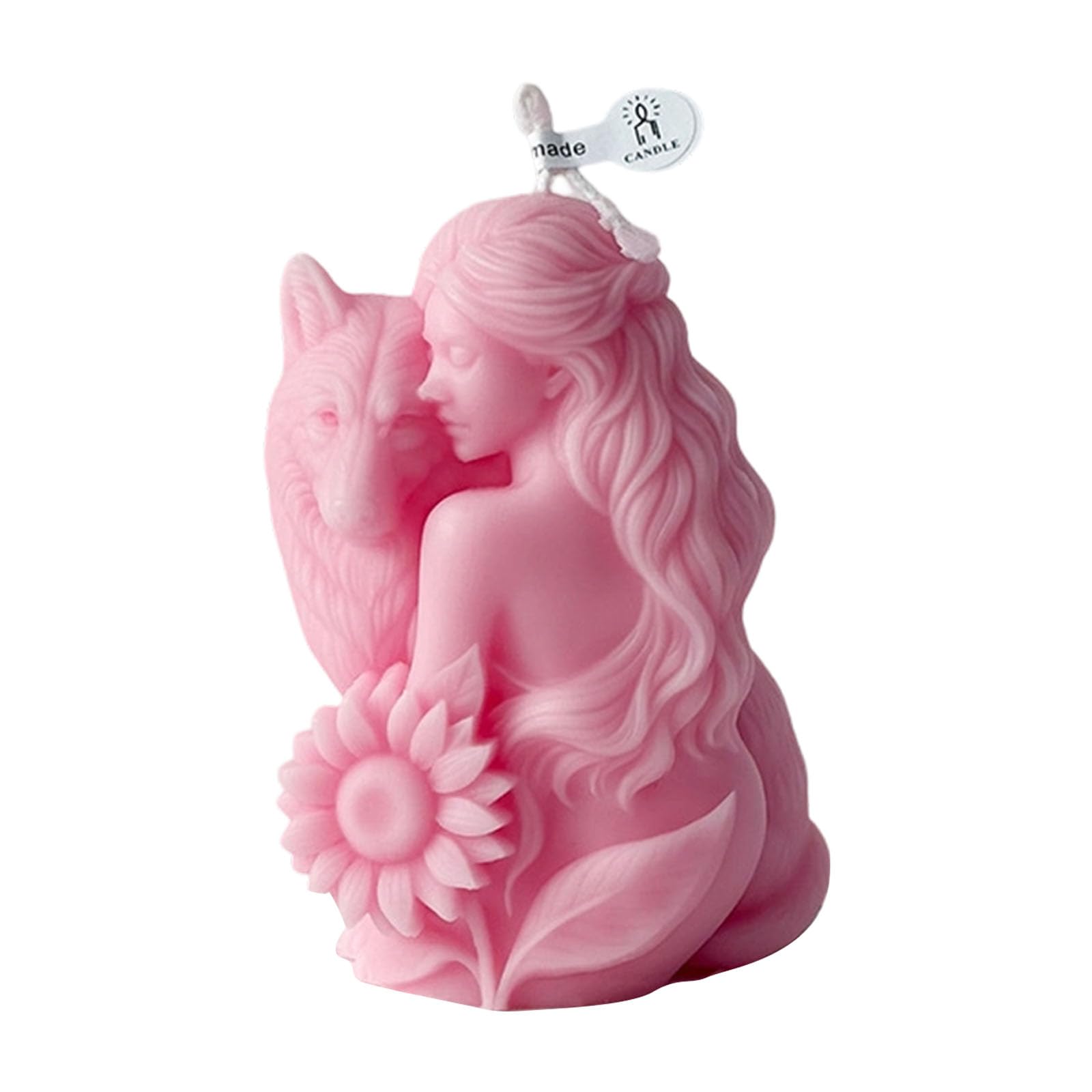 Soys Waxes Decorative Home Decorations Fashion Aromatherapys Candled Ornament Wolf Girl Shape Scented Scented for Women Men Aromatherapys Gift