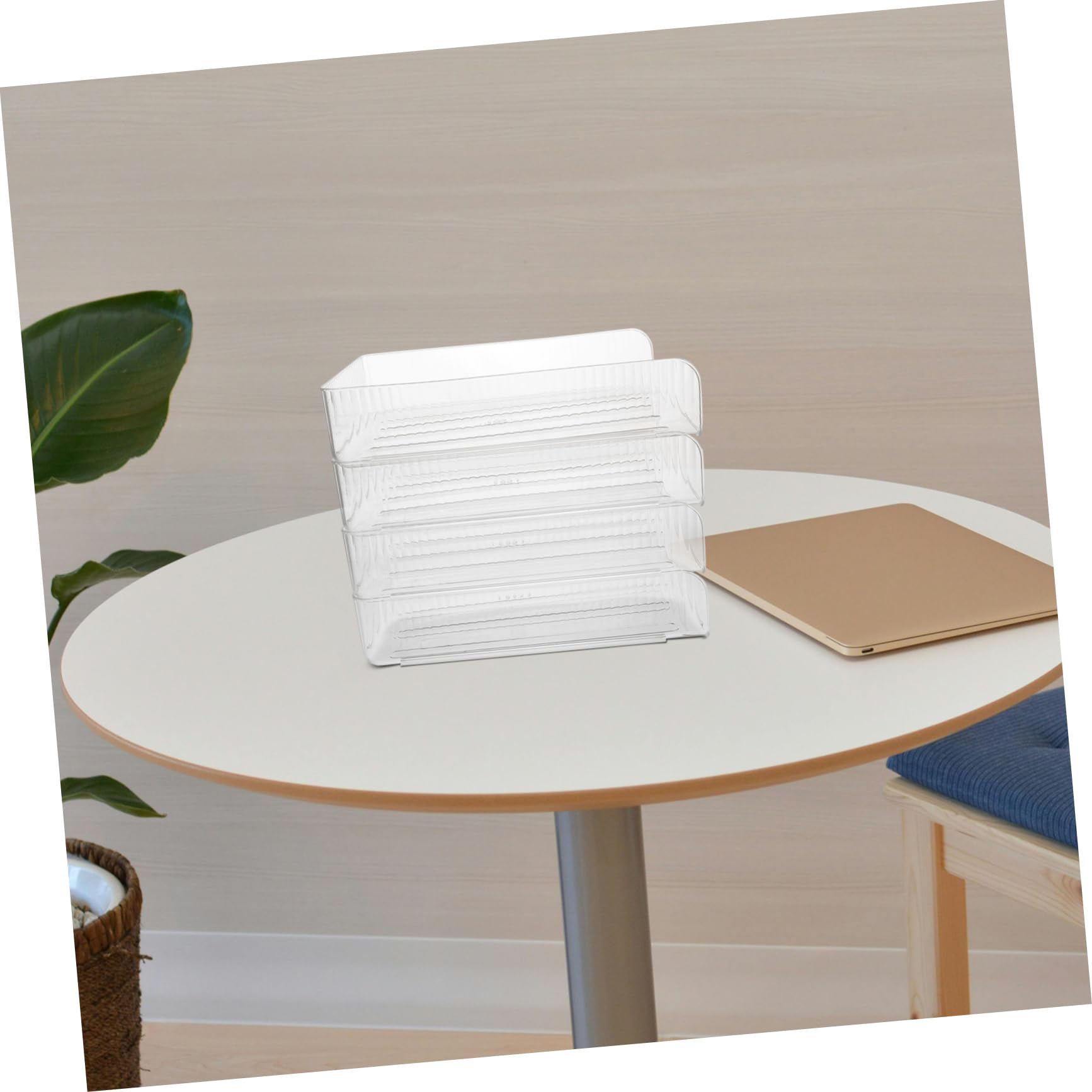 LALAFINA 4pezzi Organizer Scrivania Impilabile Vassoio Documenti Per Ufficio Scuola e Casa Ottimizzazione e Design Elegante Per File e Libri