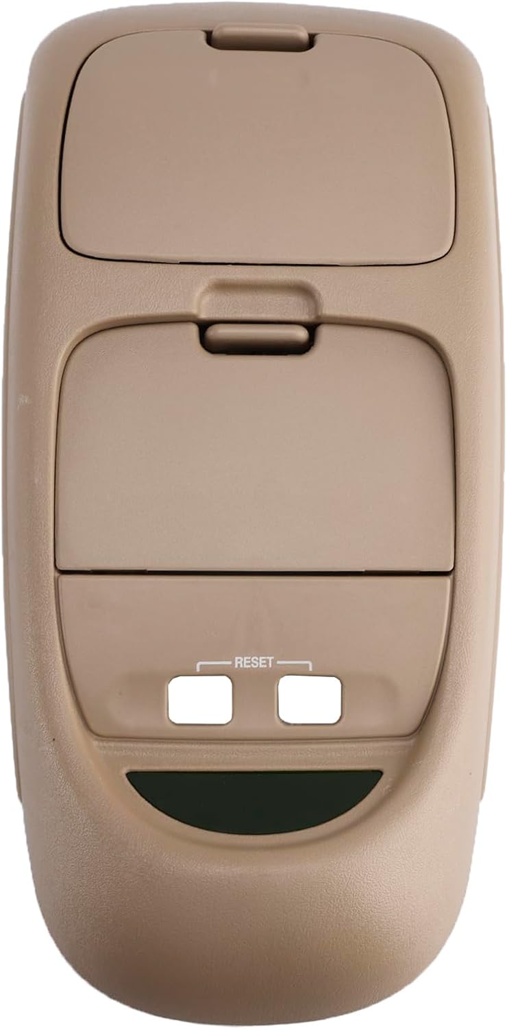 MAD HORNETS Overhead Console Assembly w/o Sunroof For 2002-2004 Ford Super Duty F250 F350 F450 F550 Truck Tan/Medium Parchment