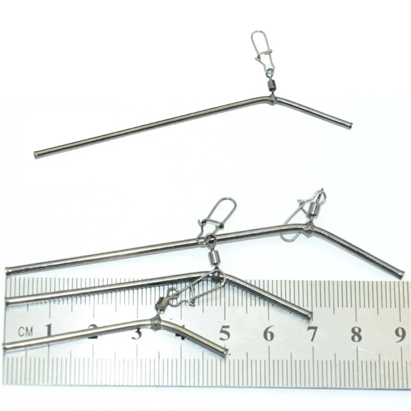 50 Piezas de mm/70 mm/90 mm, Tubo latón Estilo pequeño, Aparejos Pesca, alimentador antienredos, Conector Equilibrio, Accesorios for Peces para la Pesca