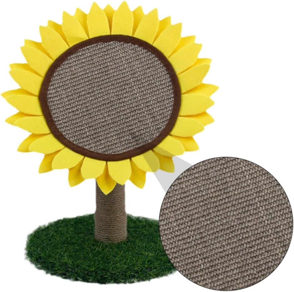 Sunflower Cat Scratching Post Cat Play Sisal Grinding Claws Sturdy Indoor Pet Furniture for Active