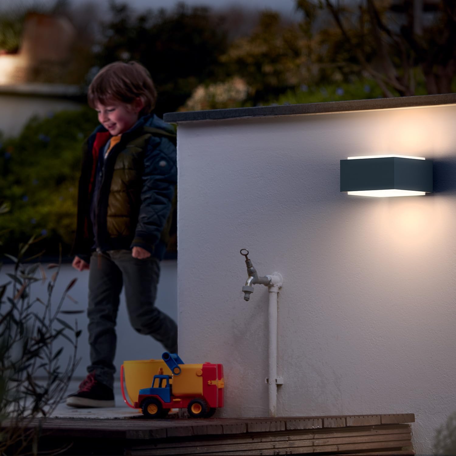 PHILIPS Hedgehog Lampada da Parete da Esterno Grigio Scuro Classe di Efficienza Energetica A++ A 1733793PN