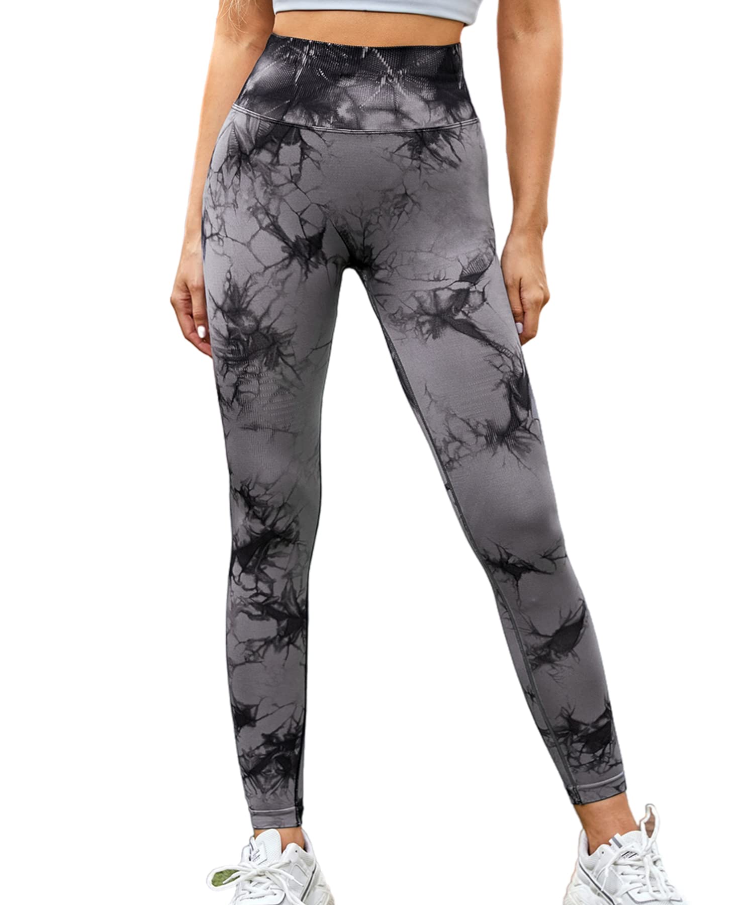 Merlvida Leggins Sportivi Donna Vita Alta Leggings Push Up Pantaloni Palestra Controllo della Pancia Anticellulite Pantacollant Opaco Elastici Tuta Collant Abbigliamento Sportivo Donna Yoga Fitness