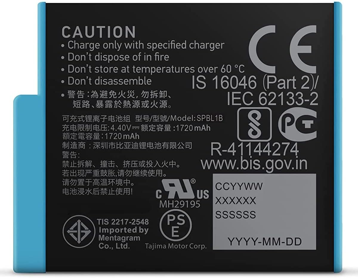 Rechargeable Battery (HERO10 Black/HERO9 Black) - Official GoPro Accessory