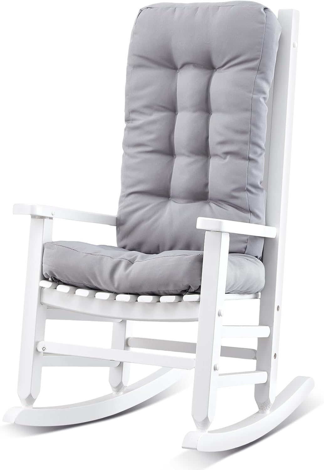Kids Rocking Chair Cushion Pad Set Toddler Rocking Chair Indoor Outdoor Wooden Rocker Child Patio Rocker for Porch Balcony Lawn Indoor Outdoor(Blue,Ages 2-5)