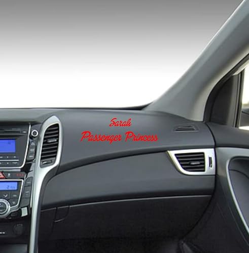 Miniatura 5 de VulgrCo Design Your Own Passenger Princess - Calcomanía de vinilo personalizada, letras iniciales, monograma, ventanilla de coche, regalo, placa