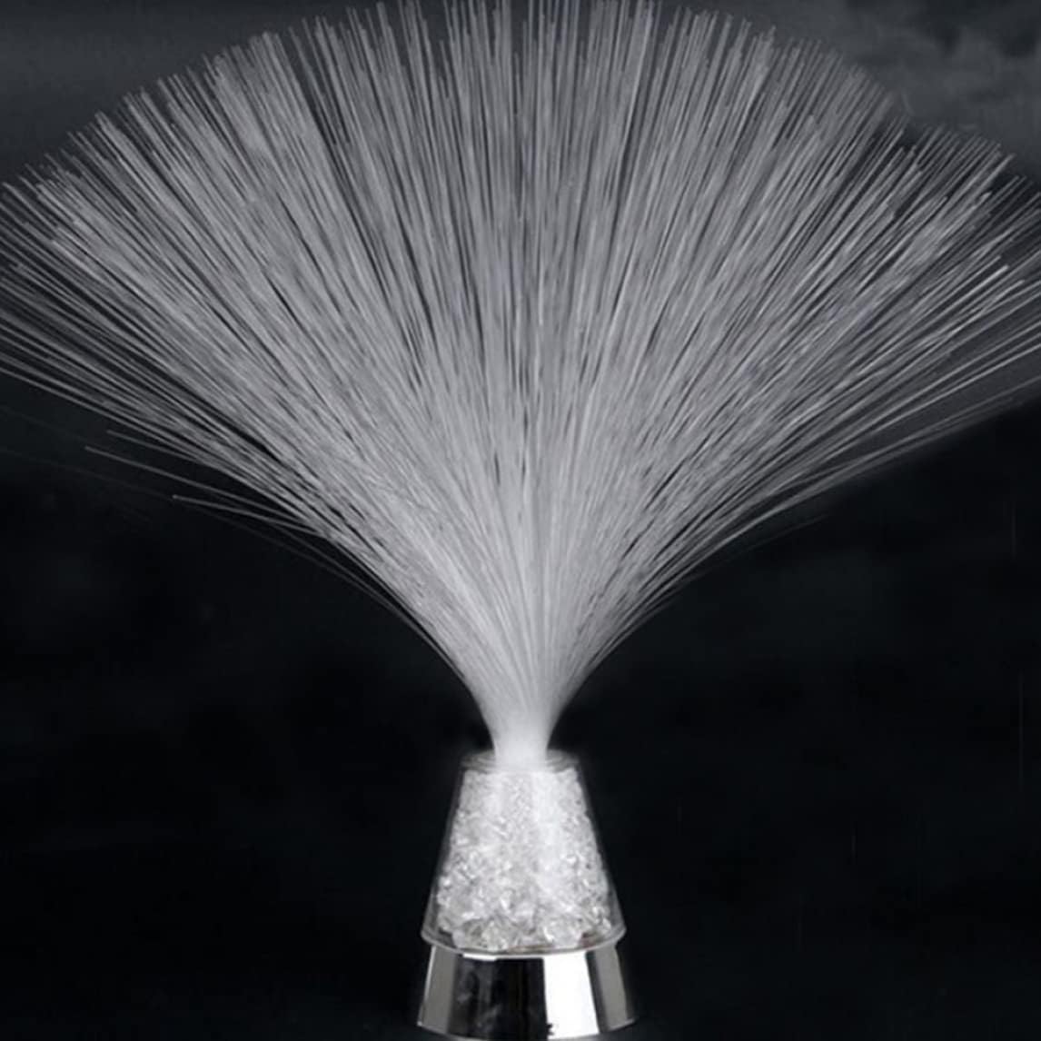 Fiber Optic Lamp LED Color Changing Night Light Mood Relaxing Light with USB Cable (No Battery) for Table Decor