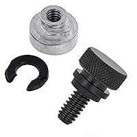 Vista 1 de Amazicha Kit de montaje de tuerca de tornillo de acero inoxidable negro compatible con Harley Davidson Touring Sportster Softail Dyna 1996-2025